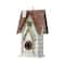 Glitzhome® 12" Washed White Distressed Cottage Birdhouse